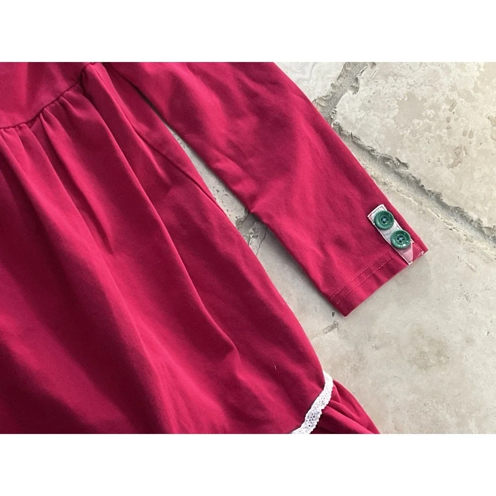 Matilda Jane Dress Red‎ Size 6 Ruffle Cotton Girls